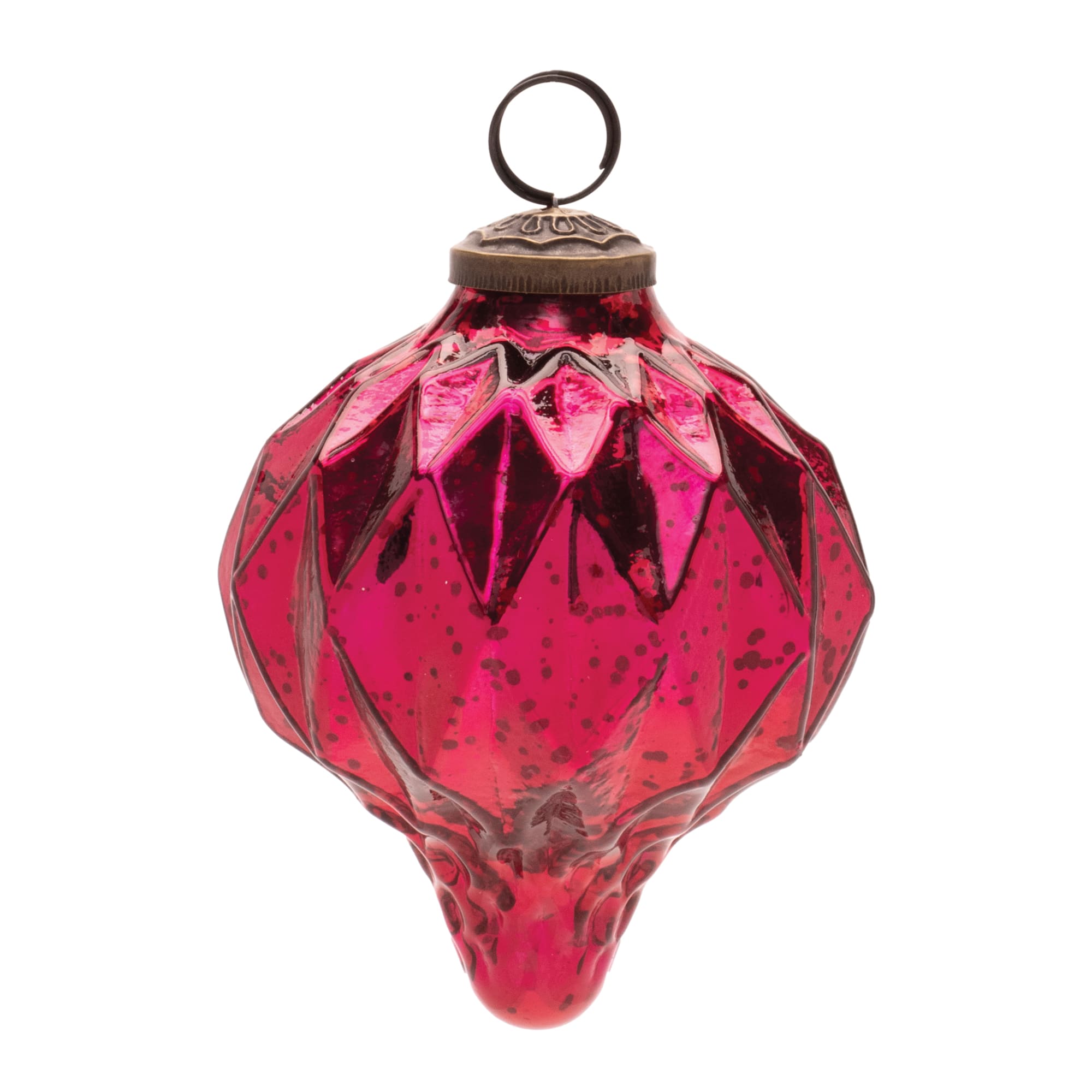 4.75" Harlequin Mercury Glass Onion Ornament, 6ct.